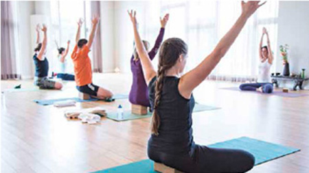 Yoga auf der Killesberghoehe